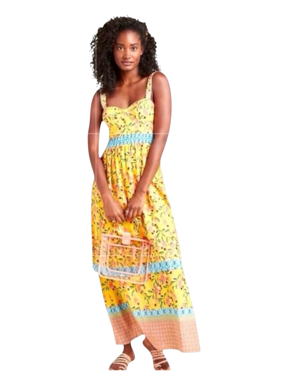 FARM RIO FOR ANTHROPOLOGIE Anjou Floral
Maxi Dress